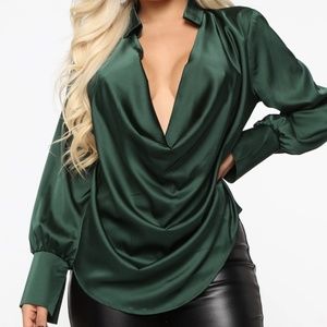 Fashion Nova Touch By Touch Satin Top